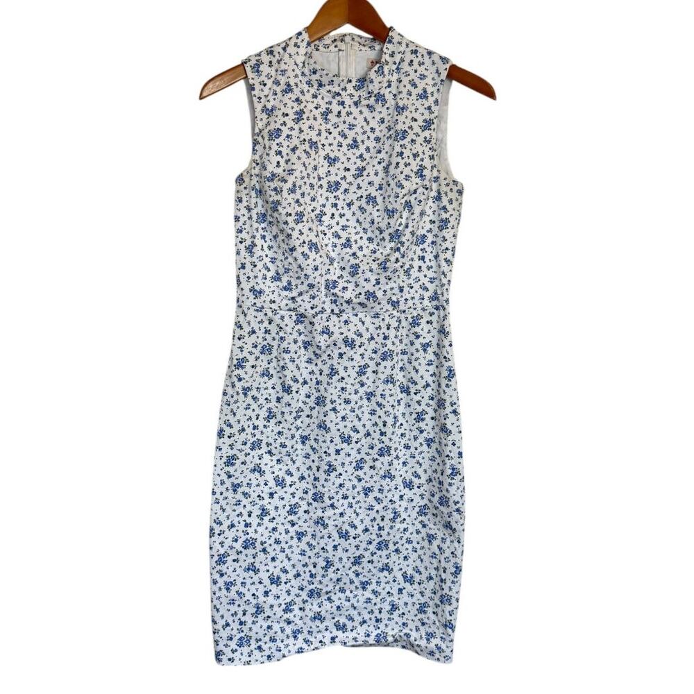 Brooks Brothers Blue Floral Mini Dress